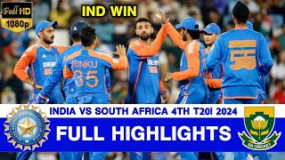 India vs South Africa 4th T20 Match Full Highlights 2024  IND vs SA [upl. by Savina696]