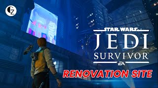 Star wars jedi survivor  Renovation site 4733  Coruscant [upl. by Nannette]