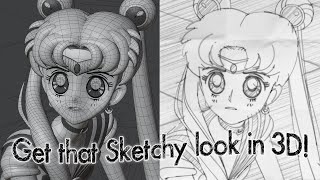 Get a HandDrawn Sketch Look in Blender  Tutorial [upl. by Gwenora798]