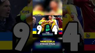 ucrania VS venezuela 9  4  PARTIDAZO vinotinto  fifa futsalworldcup uzbekistan2024 [upl. by Yuria842]