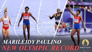 Marileidy Paulino Wins Womens 400m in Olympic Record Time Naser Silver Kaczmarek Bronze [upl. by Chenay]