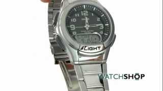 Mens Casio Classic Alarm Chronograph Watch AQ180WD1BVES [upl. by Faunia347]