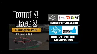 Bemsee Donington Park Race 12 Saturday BMCRC Formula 400 amp BMCRC Rookie Minitwins 1st June 2024 [upl. by Naoj]