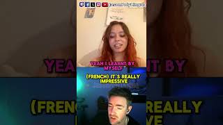 Brit Speaks FLAWLESS French To A French Girl shorts polyglot funny [upl. by Adnofal]