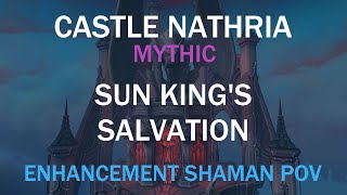 Mythic Sun Kings Salvation First Kill  Rank2 61k dps Enhancement Shaman POV  Waves [upl. by Elden461]