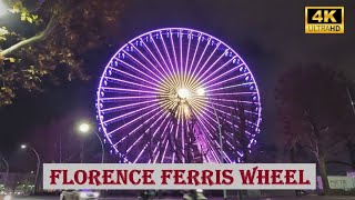 FLORENCE FERRIS WHEEL  Firenze  Italy  4K Ride [upl. by Cirred]