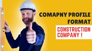 Construction Company Profile Format  company profile kaise banaye  companyprofile [upl. by Am]