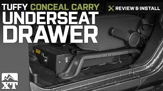 Jeep Wrangler Tuffy Conceal Carry Underseat Drawer 20072017 JK Review amp Install [upl. by Azalea]