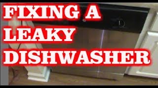 How To Fix A Leaking Dishwasher [upl. by Annalee]