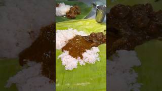 Eating Mutton kurma with Unlimited Rice in Tirupati Redamma Mess vs Seenayya MessFish fry shorts [upl. by Nahtanaj]