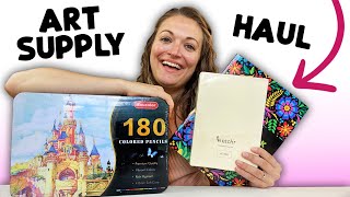 New Art Supplies A big unboxing haul [upl. by Aerdnuahs998]