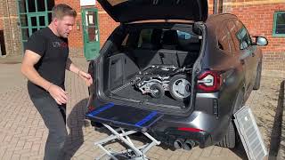 LITHTECH SMART LIFTER portable car hoistscissor car lift getting your wheelchair into the car [upl. by Adnamahs898]