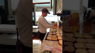 Day in the Life Yacht Chef PART 1 belowdeck yacht chef crew yachtie food cooking [upl. by Loram]