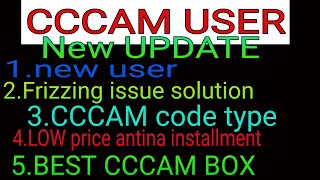 CCCAM user new information new user amp Frizzing issues relative [upl. by Burrton]