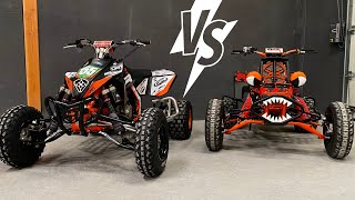 450 SX KTM VS 350 BANSHEE 2 QUADS DE LA MORT ☠️ [upl. by Roydd982]