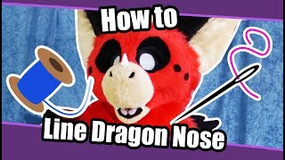 Tutorial 40 Line Dragon Noses on Fursuit Heads [upl. by Ave]