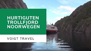 Hurtigruten in de Trollfjord in Noorwegen  Voigt Travel [upl. by Fabrin]