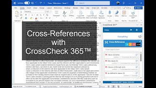 CrossReferences with CrossCheck 365 [upl. by Nakasuji506]