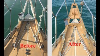 We built a new wooden bowsprit for our little yacht [upl. by Vala30]