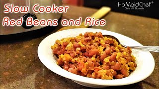 Slow Cooker Red Beans and Rice  Dining In With Danielle [upl. by Kramlich]