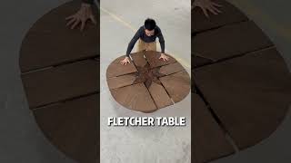 A dining table that can accommodate more people——Fletcher tablefurniture foshansourcefactory [upl. by Leese162]