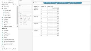 How to Find the Fiscal Quarter Number of a Date in Tableau [upl. by Kinny]