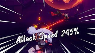 Honkai Impact 3  Void Drifter Attack Speed 245 [upl. by Ashlan]