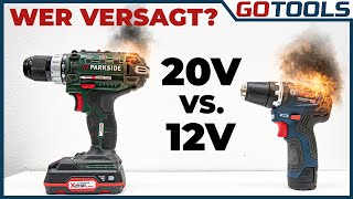 🔥 Akkuschraubervergleich 20V Parkside vs 12V Bosch GSR  das glaubt Ihr nie 🔔 inkl Verlosung 🔔 [upl. by Ilowell585]