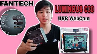 FANTECH C30 LUMINOUS QUAD HIGH DEFINITION USB WEBCAM REUNBOXING  REVIEW [upl. by Dick591]