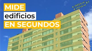 Como Medir un Edificio en Segundos  La App de Medición más Precisa [upl. by Korry]