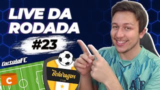 Cartola FC 2023  LIVE POKAS IDEIA RODADA 23 [upl. by Eireva]