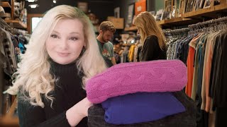 Asmr THRIFT STORE CheckOut Roleplay  Clothing shoes [upl. by Ojoj]