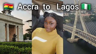 Visiting Lagos After 3 years  Yellow Fever card  Disturbing Accident  Accra to Lagos [upl. by Ientruoc]