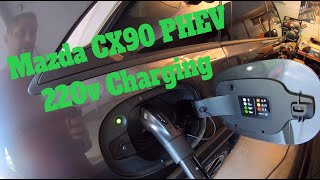 Mazda CX90 PHEV 220v Charging Times Speeds [upl. by Aramo909]