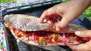 Pescado al Horno Con Verduras [upl. by Onaireves]