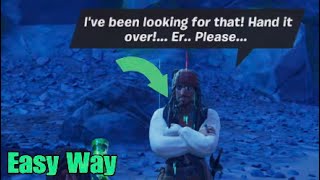 Easily Deliver Jar of Dirt to Jack Sparrow  Fortnite Pirate Code Quest [upl. by Reginauld]