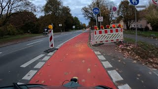 VonEsmarchStr in Münster  ein neuer Radfahrstreifen  ITFrettchen [upl. by Ordnas]