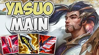 AMAZING GAMEPLAY BY A CHALLENGER YASUO MAIN  CHALLENGER YASUO ADC GAMEPLAY  Patch 1121 S11 [upl. by Jerald]