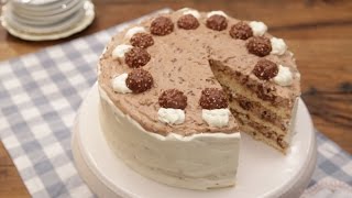 Schokoladig cremig lecker Die Ferrero  Rocher  Torte [upl. by Airamat993]