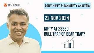 NIFTY amp BANK NIFTY Analysis for Tomorrow  Stock Market Outlook  22 November 2024 Friday [upl. by Glenn]