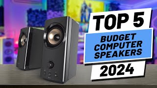 Top 5 BEST Budget Computer Speakers in 2024 [upl. by Nylodnew]