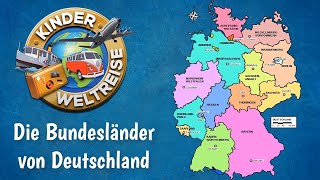 Die Bundesländer von Deutschland  einfach erklärt als Übersicht zum Üben und Lernen Erdkunde [upl. by Vicki]