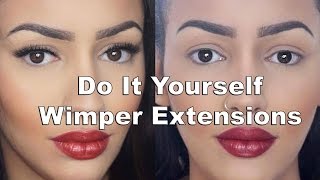 Do It Yourself Wimper Extensions  Beauty Hack [upl. by Iila649]