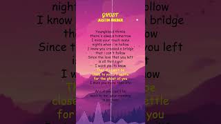 Justin Bieber  Ghost Lyrics shorts [upl. by Norina]