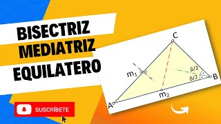 BISECTRIZ MEDIATRZ EQUILATERO [upl. by Stasny649]