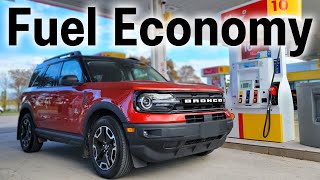 2023 Ford Bronco Sport  Fuel Economy MPG Review  Fill Up Costs [upl. by Appleby]