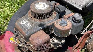 Wisconsin Powered Snapper Self Propelled Mower First Mow [upl. by Sremlahc]