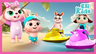 Family Beach Day  Eli Kids Compilations [upl. by Gnus]