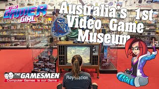 Australias 1st Video Game Museum at The Gamesmen  Retro Gamer Girl [upl. by Koppel]