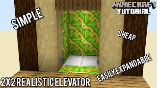 2x2 Multifloor Realistic Elevator  Minecraft 121 Redstone Tutorial [upl. by Clite418]